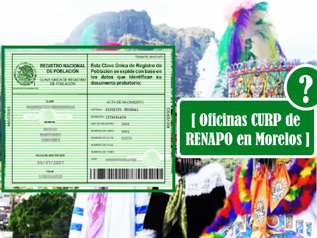 Modulos CURP de RENAPO en Morelos